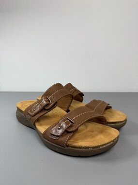 Clark's - April Dusk - Women's Sandals -  8 M - Brown - 72738